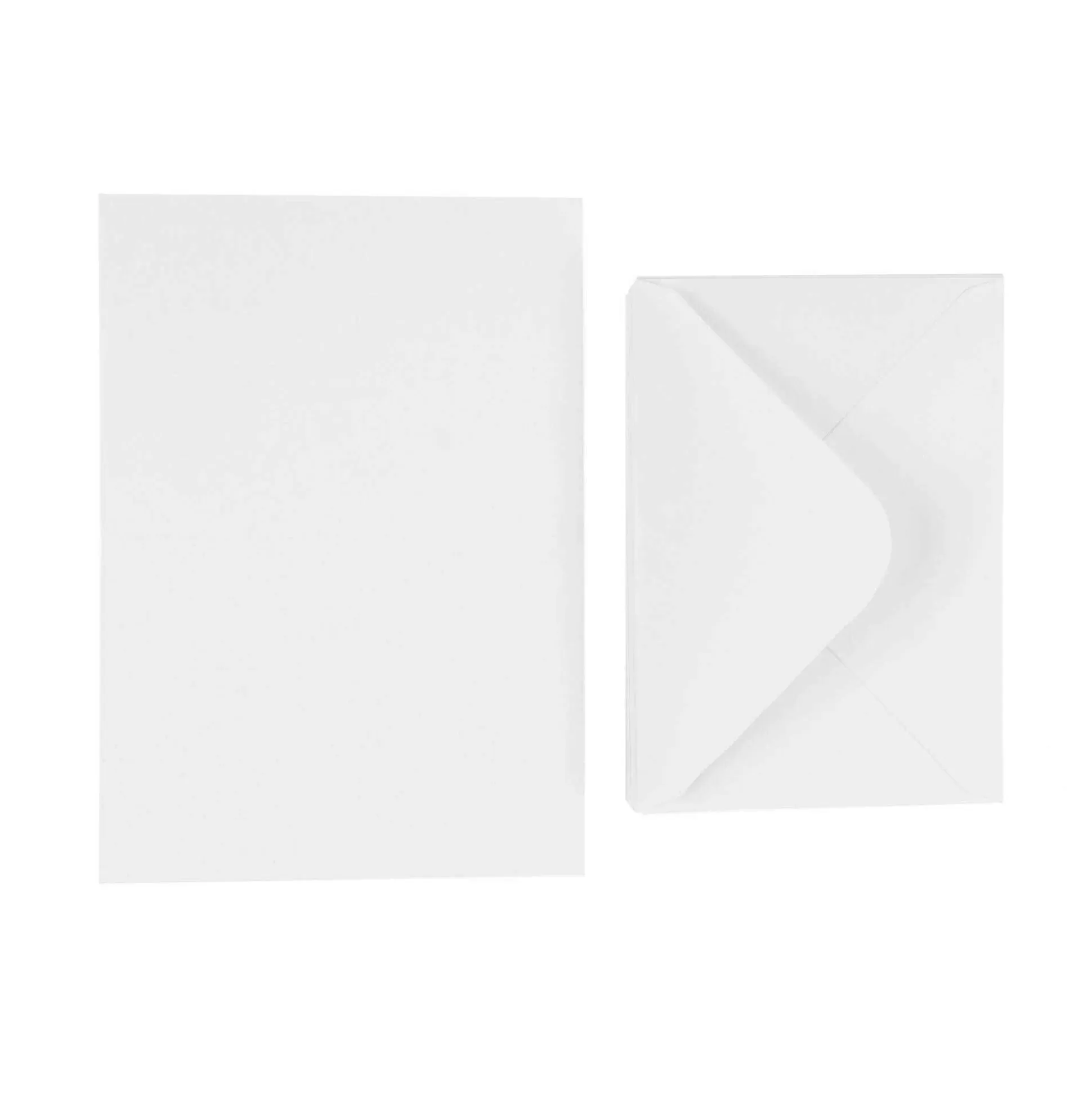 White Cards And Envelopes C6 Inches 50 Pack-Hobbycraft Clearance