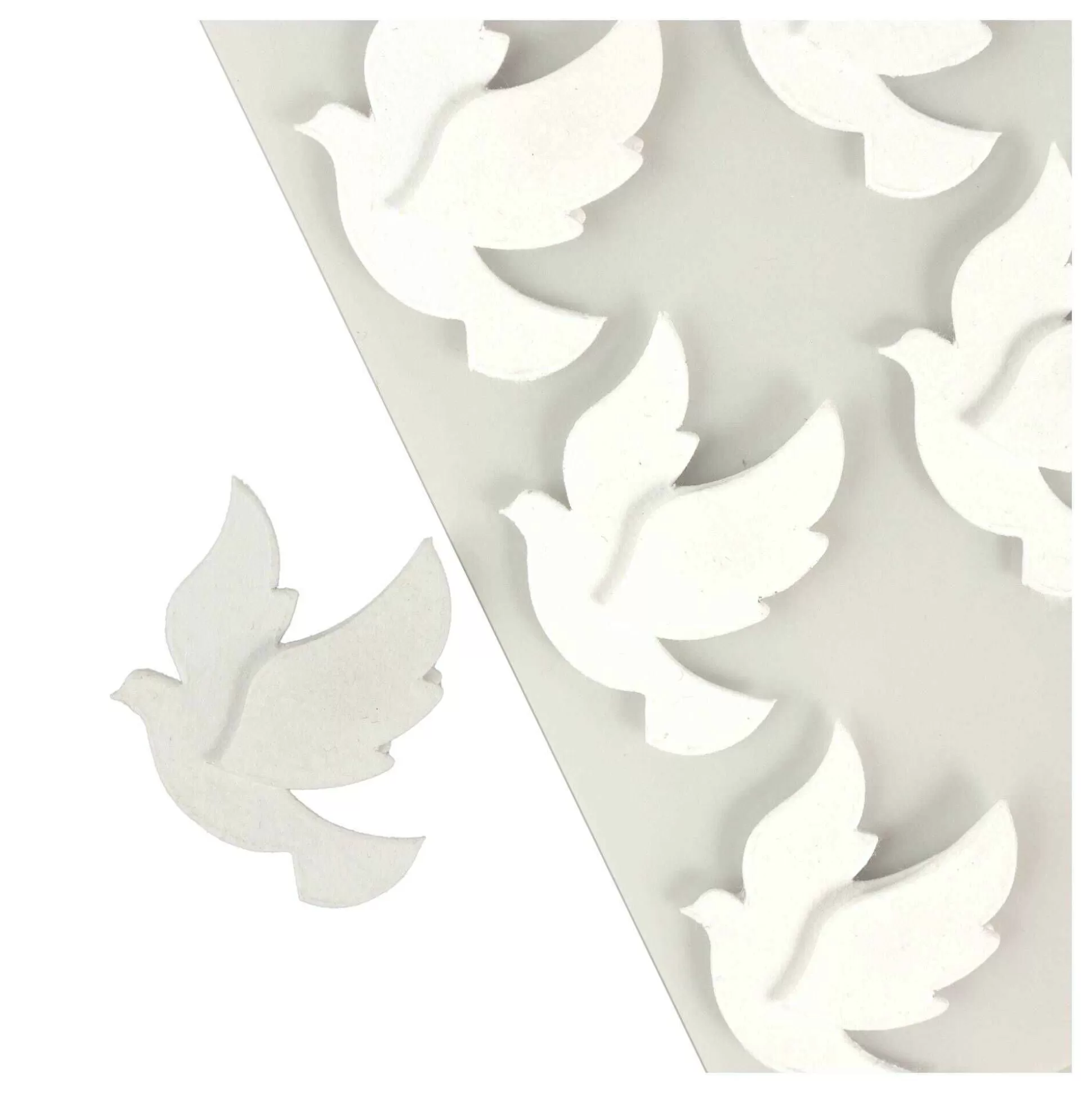 White Dove Embellishments 8 Pack-Hobbycraft Clearance