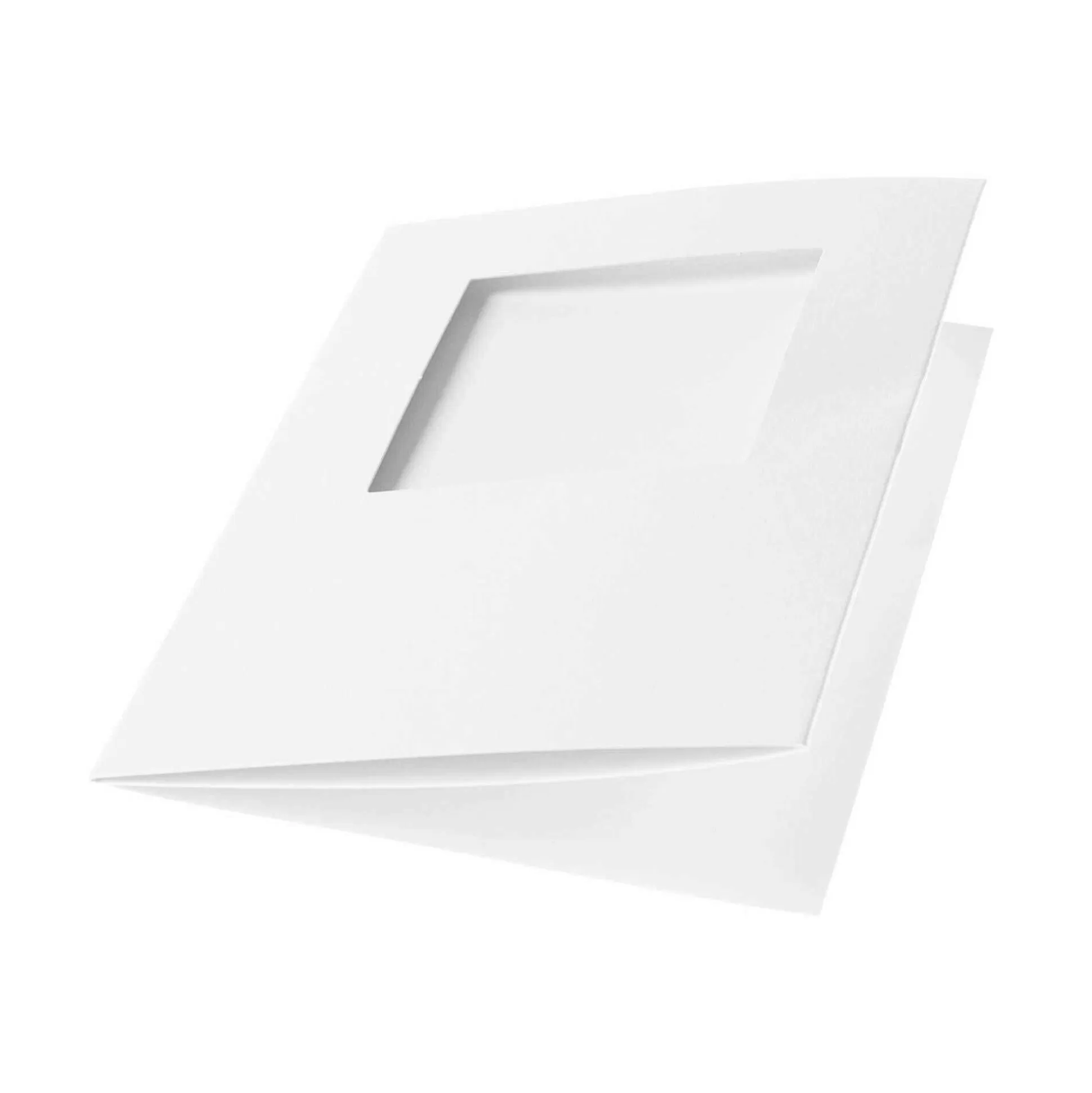 White Square Aperture Cards And Envelopes A6 10 Pack-Hobbycraft Sale