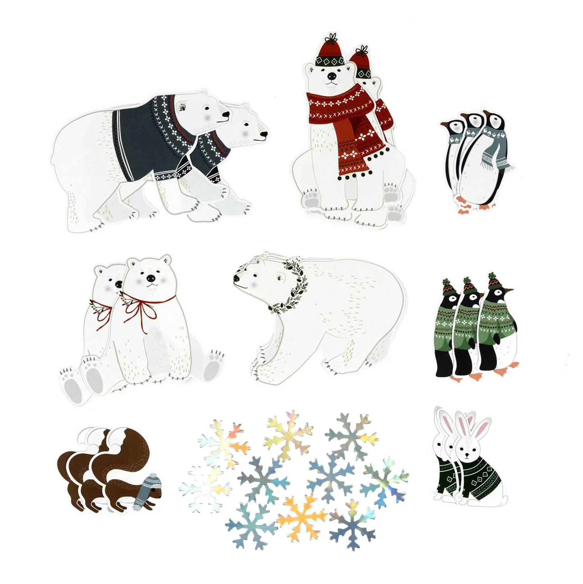 Winter Wonderland Die-Cut Stickers 34 Pack-Hobbycraft Online