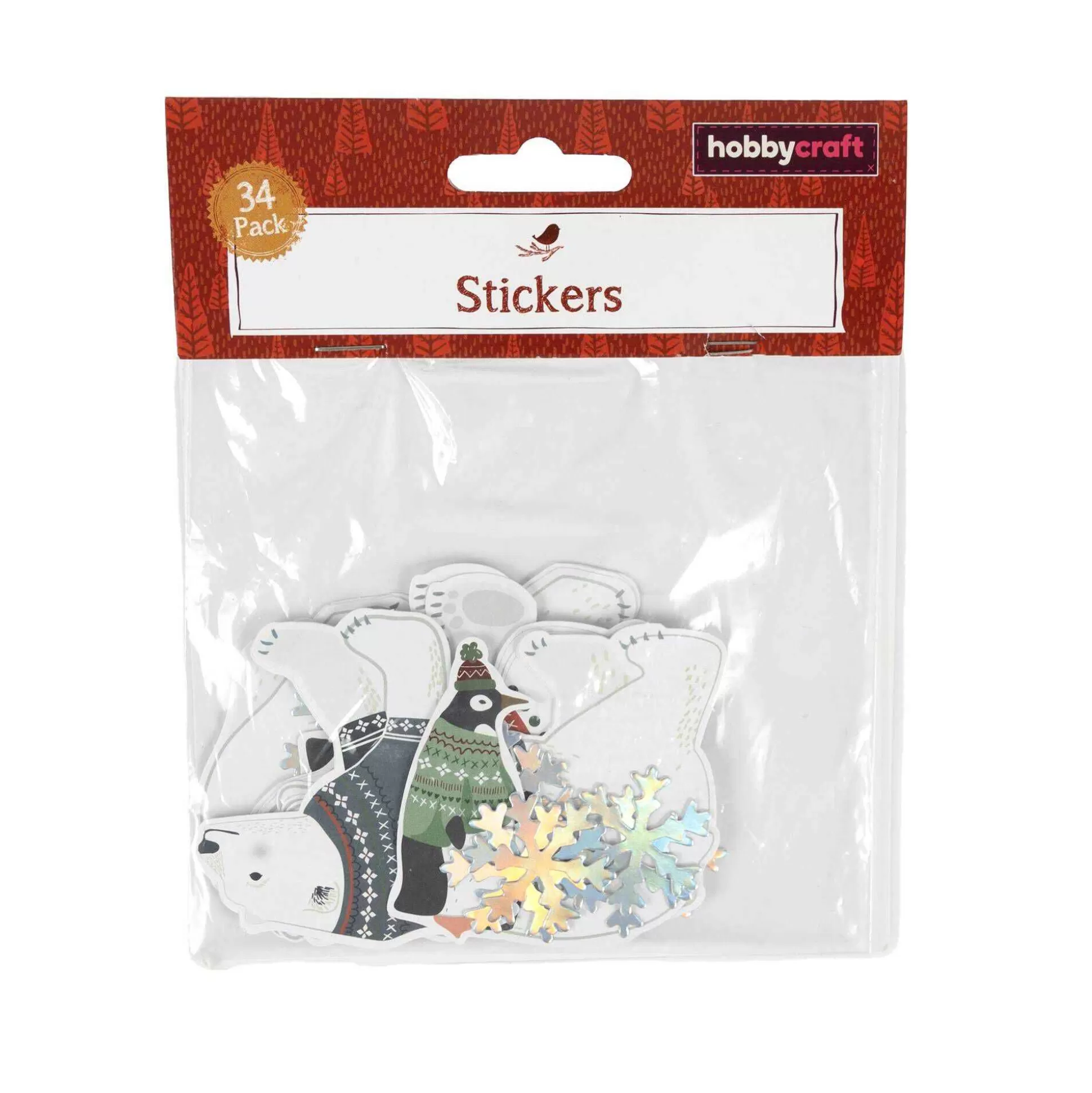 Winter Wonderland Die-Cut Stickers 34 Pack-Hobbycraft Online