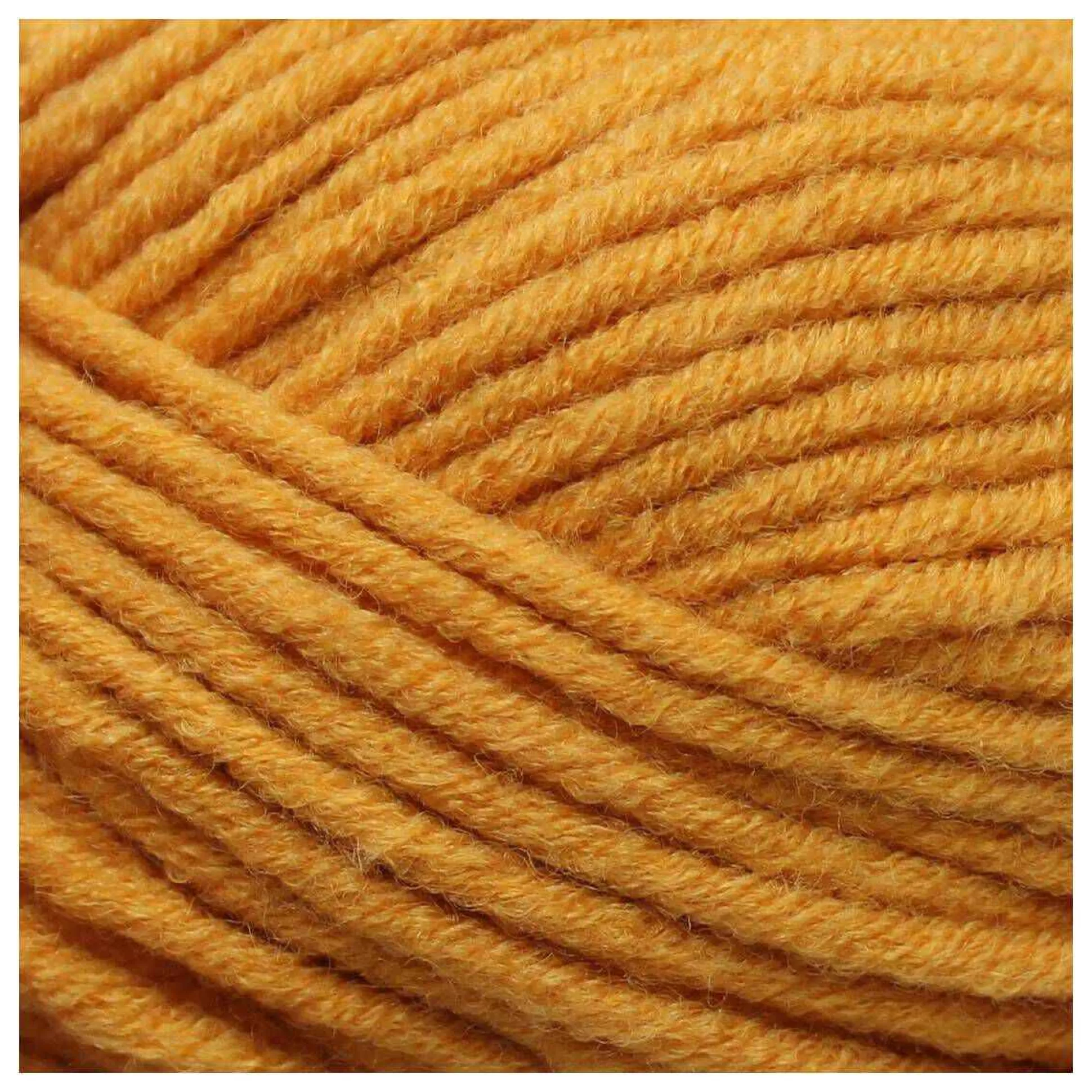 Women's Institute Mustard Soft And Chunky Yarn 100G-Hobbycraft Outlet