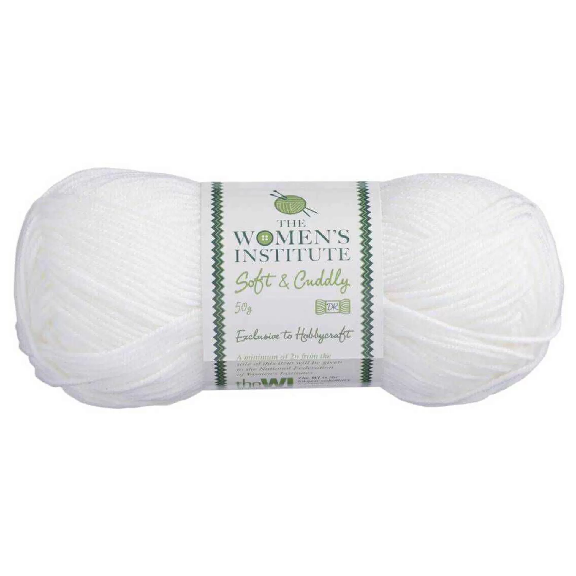 Women's Institute White Soft And Cuddly Dk Yarn 50G-Hobbycraft Online