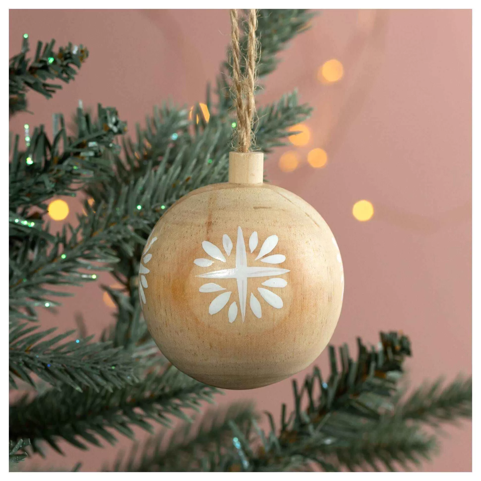 Wooden Bauble 6Cm-Hobbycraft Online