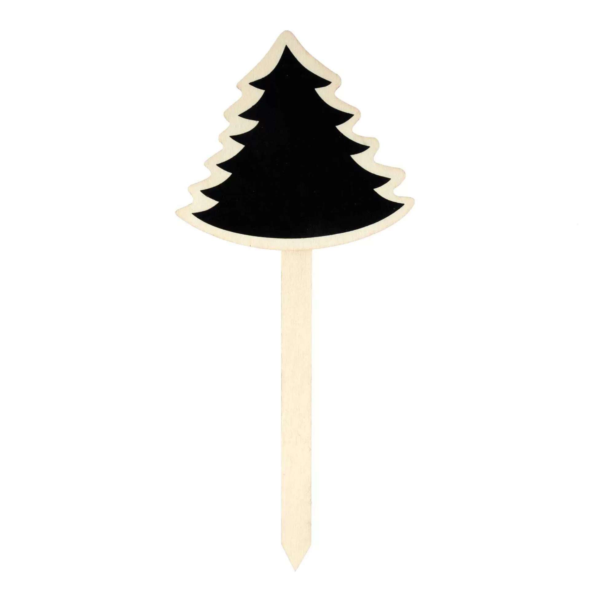 Wooden Blackboard Christmas Tree Pick 24Cm-Hobbycraft Flash Sale