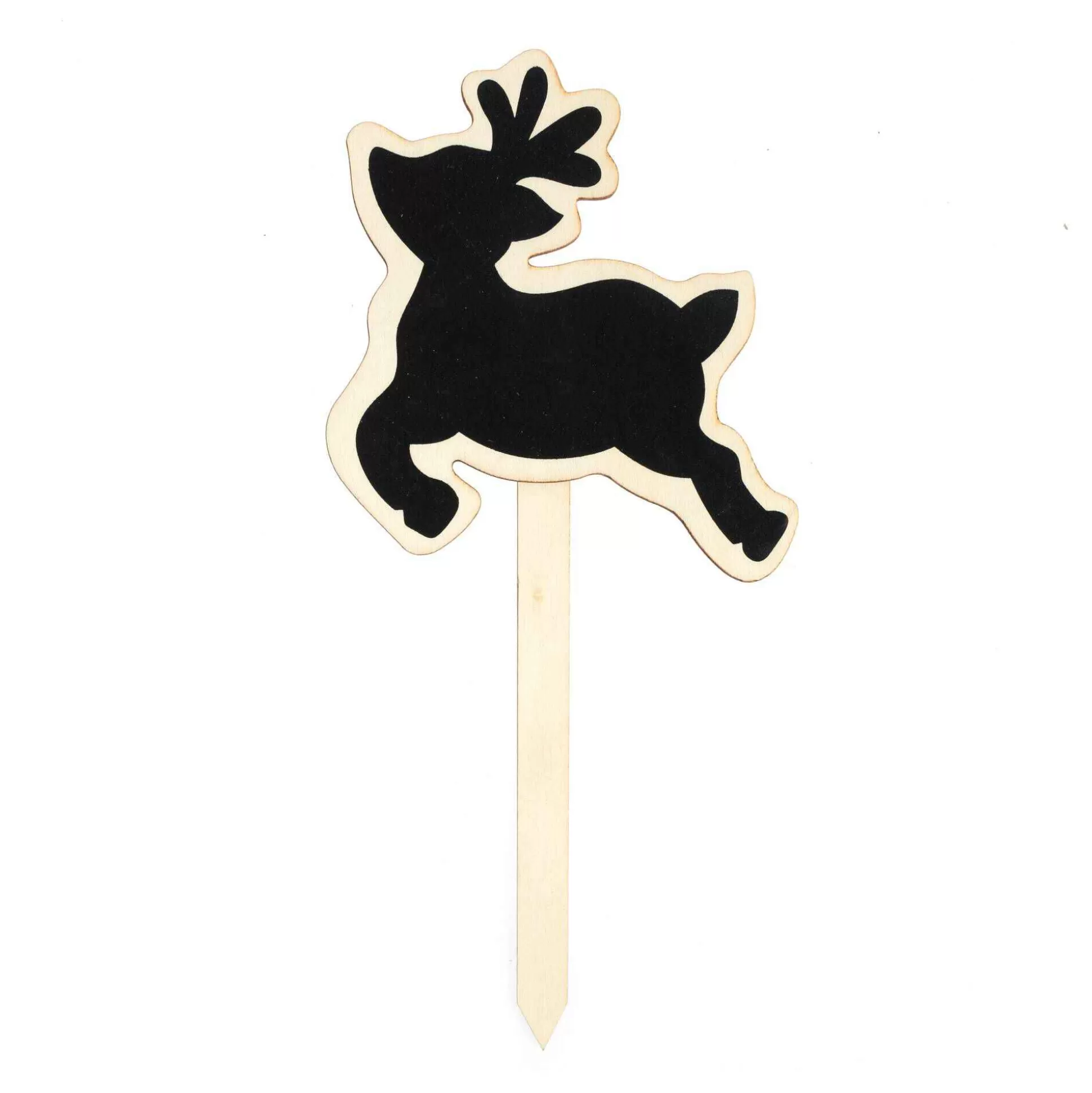 Wooden Blackboard Reindeer Pick 24Cm-Hobbycraft Clearance