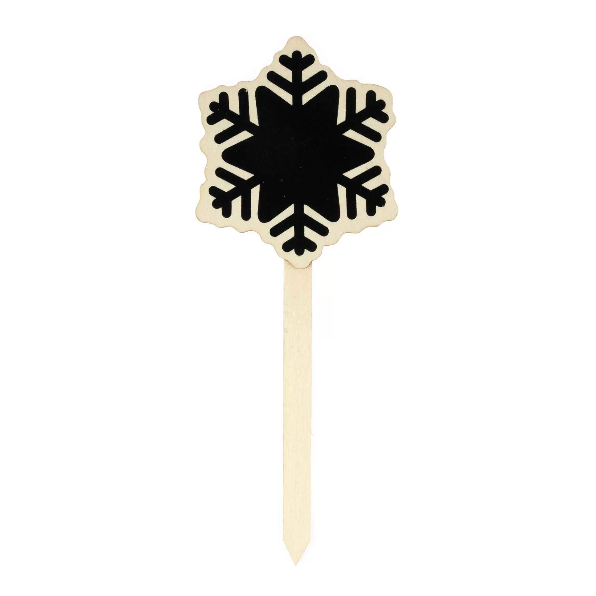 Wooden Blackboard Snowflake Pick 24Cm-Hobbycraft Clearance