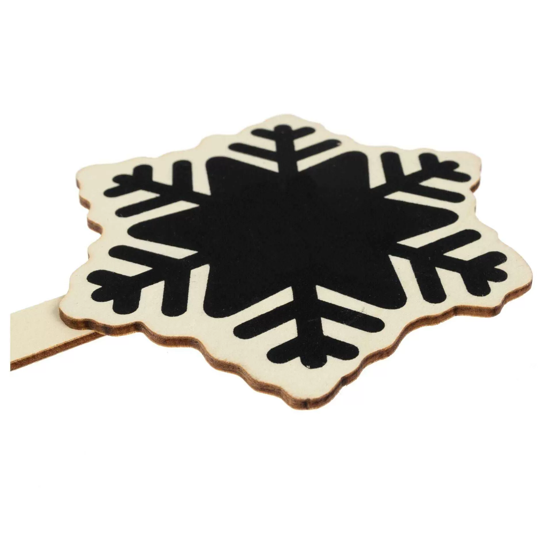 Wooden Blackboard Snowflake Pick 24Cm-Hobbycraft Clearance