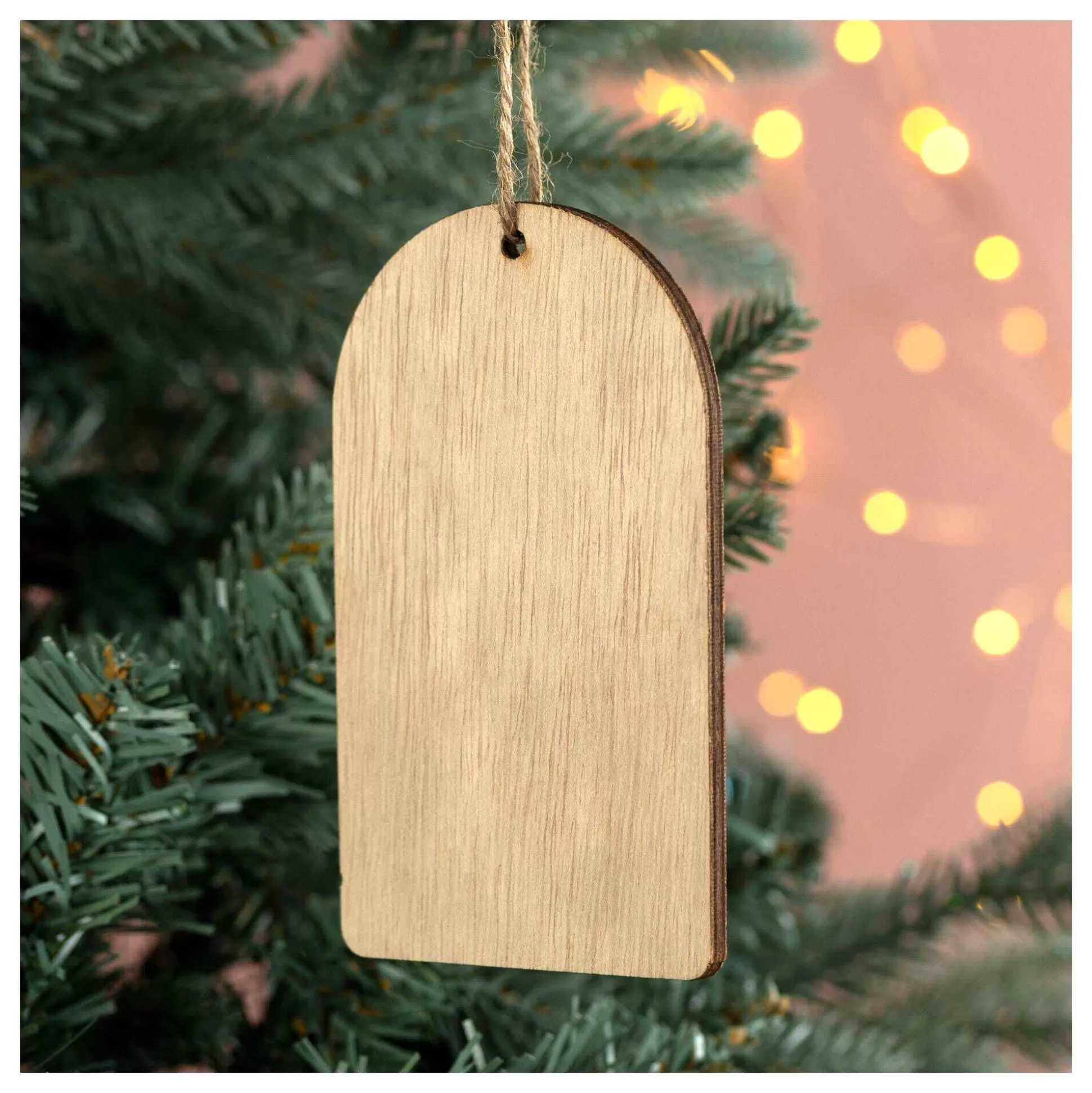 Wooden Gift Tag 12Cm-Hobbycraft New