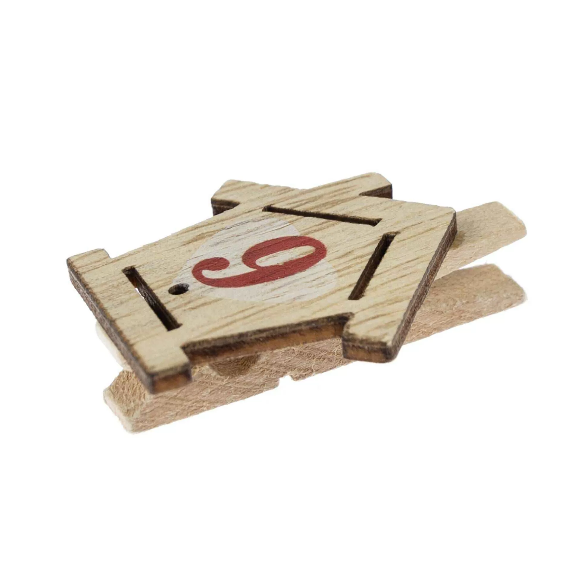 Wooden House Advent Pegs 24 Pack-Hobbycraft Discount