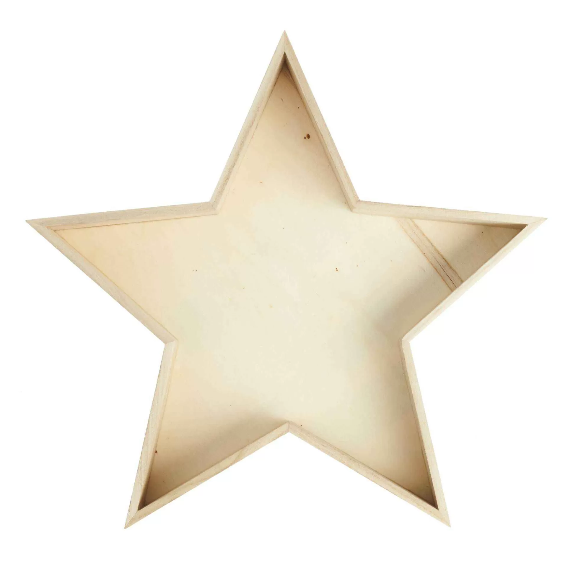 Wooden Star Tray 40Cm X 38Cm X 5Cm-Hobbycraft Discount