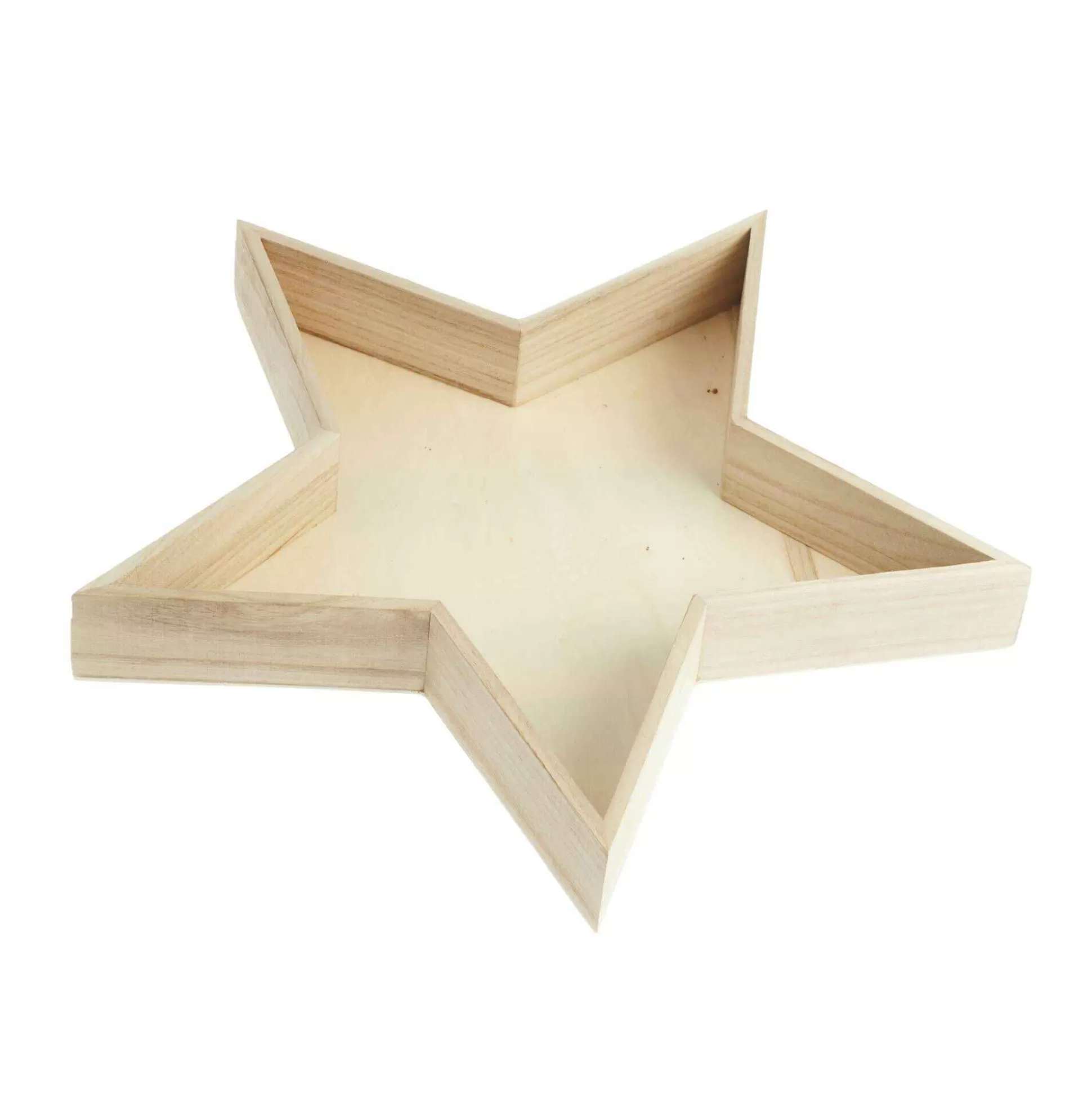 Wooden Star Tray 40Cm X 38Cm X 5Cm-Hobbycraft Discount