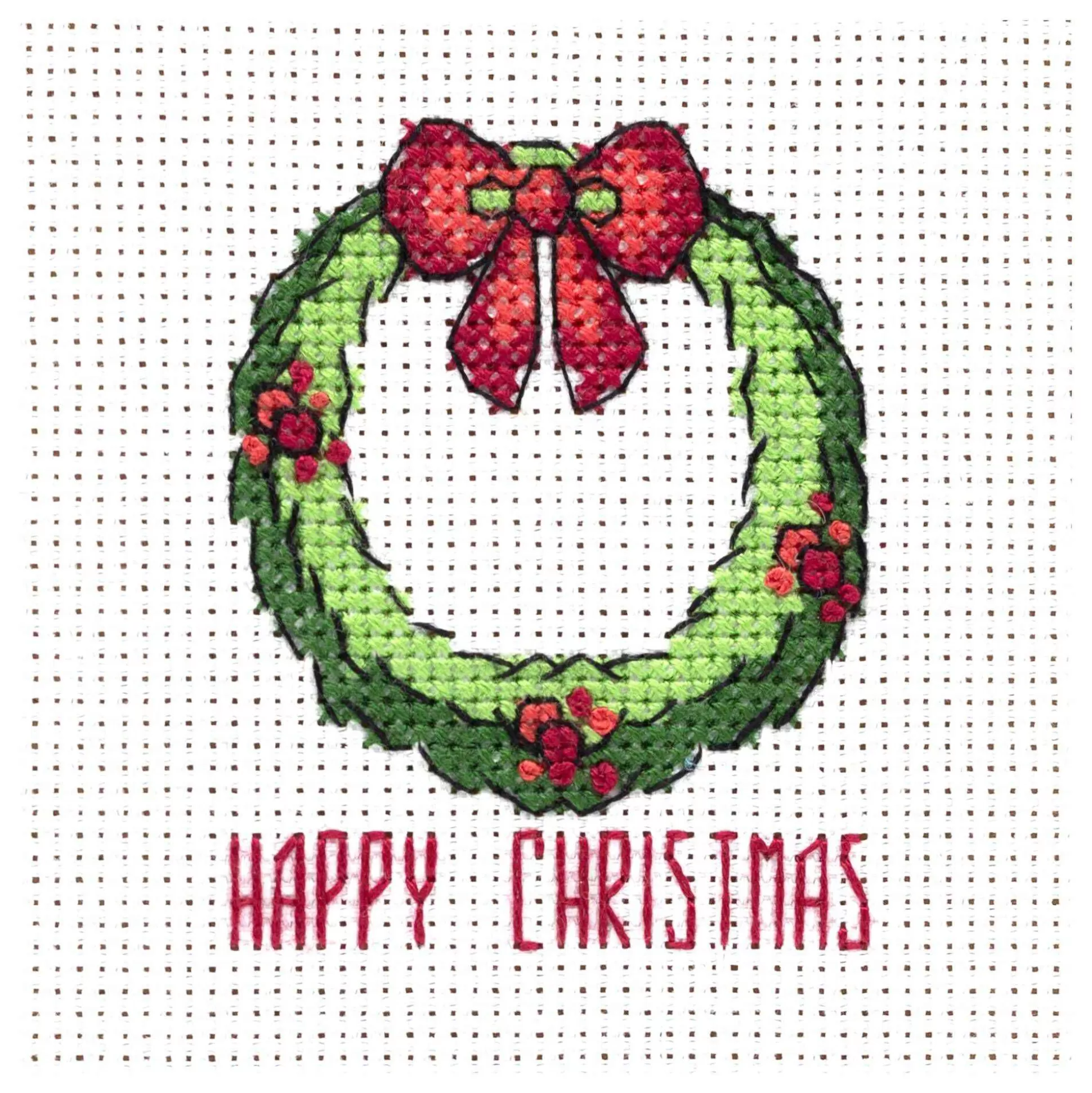 Wreath Mini Cross Stitch Kit-Hobbycraft Store