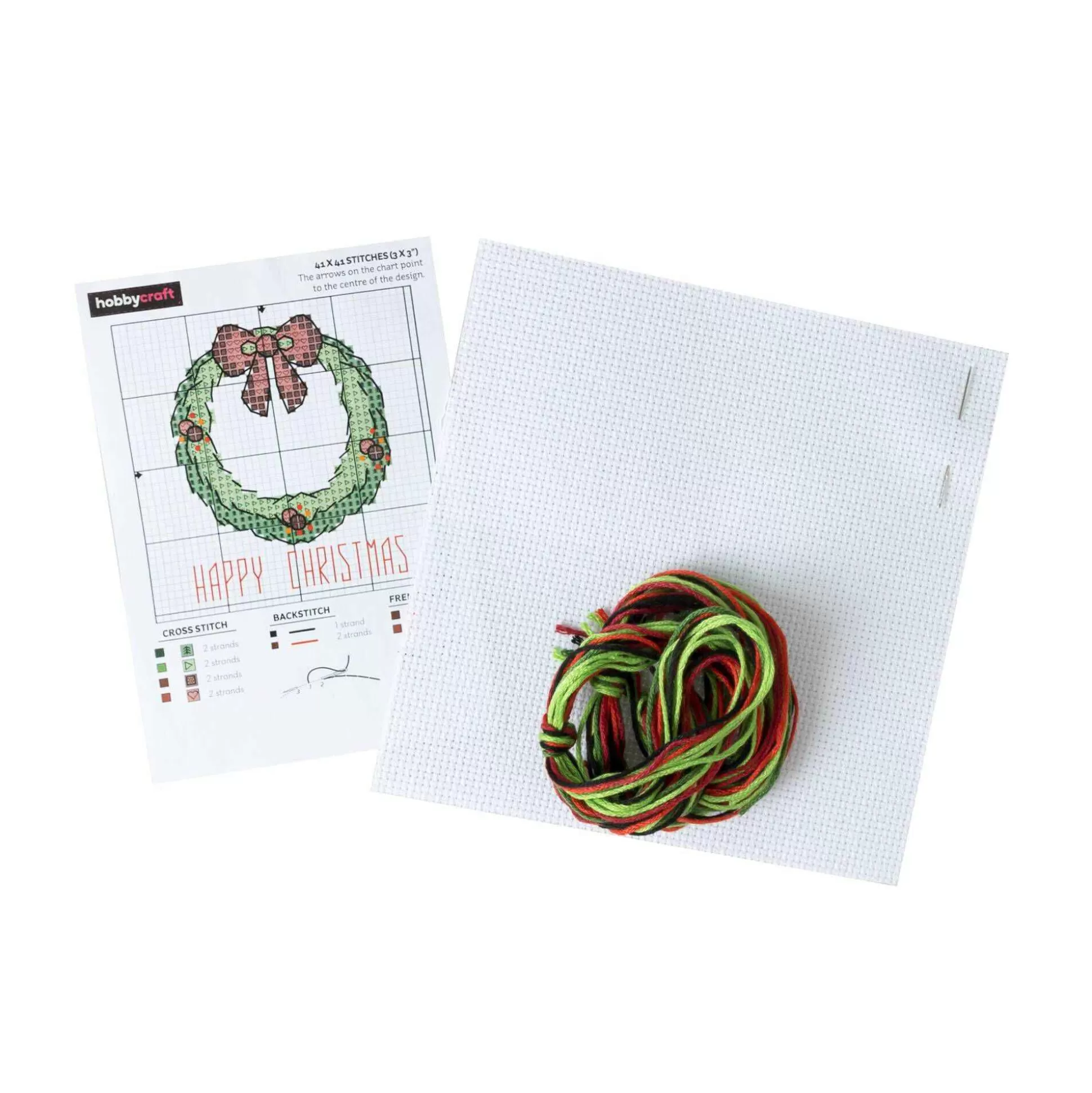 Wreath Mini Cross Stitch Kit-Hobbycraft Store