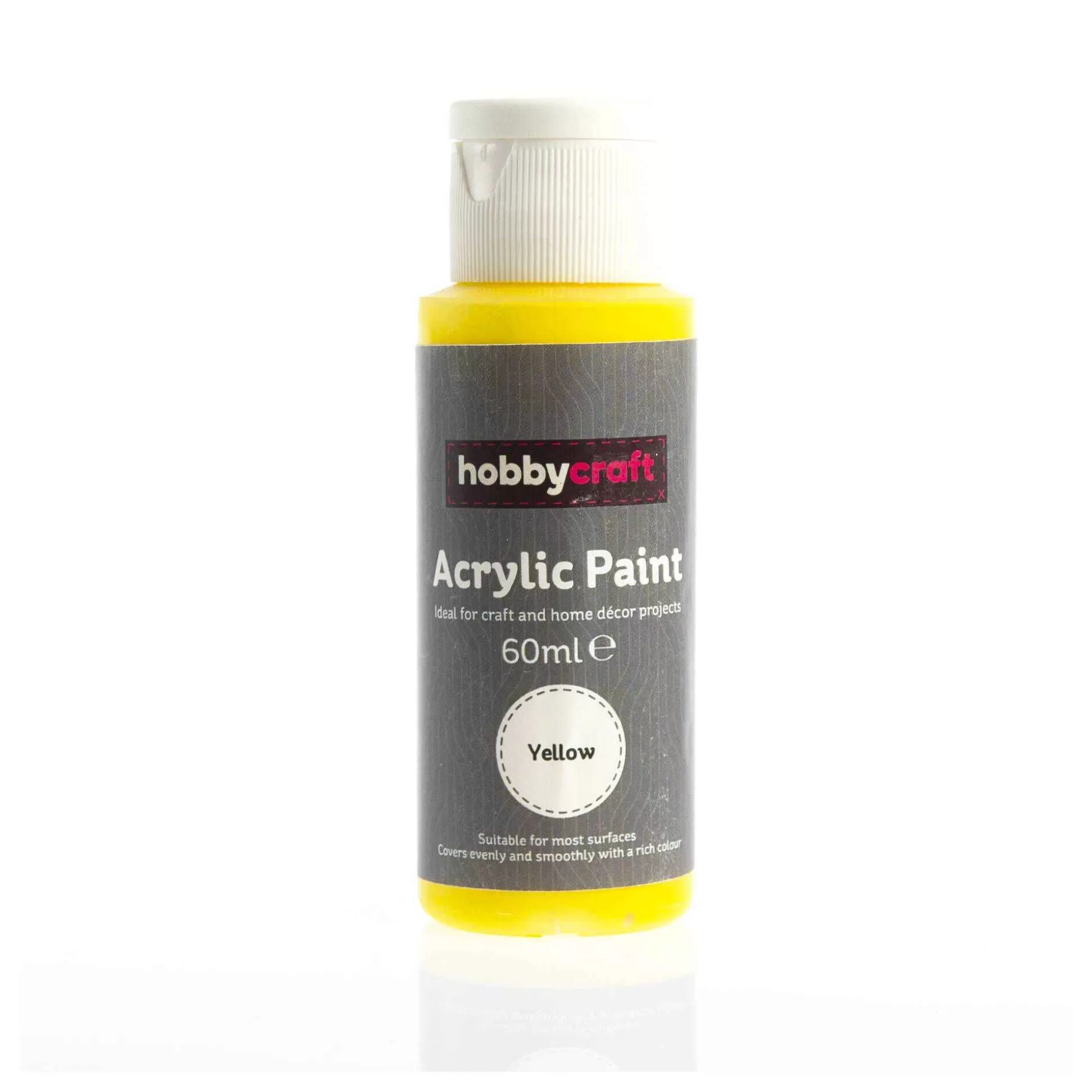 Yellow Acrylic Paint 60Ml-Hobbycraft Discount